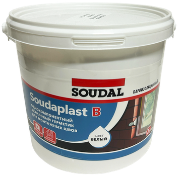 Однокомпонентный акрилатный герметик-мастика Soudal Soudaplast B для внутренних работ
