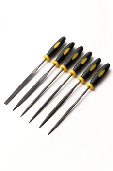 Набір Надфілів з двокомпонентною ручкою 140 мм 6 шт MASTERTOOL 06-0010