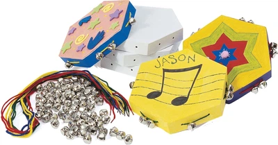 Tamburyno papier-mâché do samodzielnego wykonania Colorations 12 szt. CHJINGLE (5710903613140)