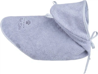 Szlafrok kąpielowy dla psów Amiplay Spa 40 cm Szary (5907563273214)