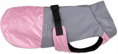 Kurtka-peleryna dla psów Amiplay Lumin odblaskowa 55 cm Różowa (5907563316751)