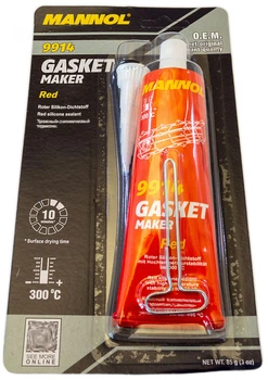 Герметик универсальный силиконовый термостойкий 85 г красный Mannol Gasket Maker (300°C)