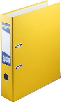 Папка-реєстратор LUX Buromax Jobmax А4, 70 мм/75мм (внутр./зовніш.), PP, жовта (BM.3011-08c)