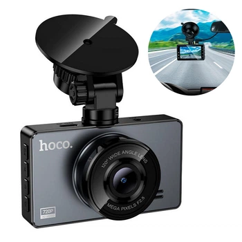 Видеорегистратор Hoco DV14 Driving recorder (3" IPS, 720p/25FPS, G-sensor, 120°) Black