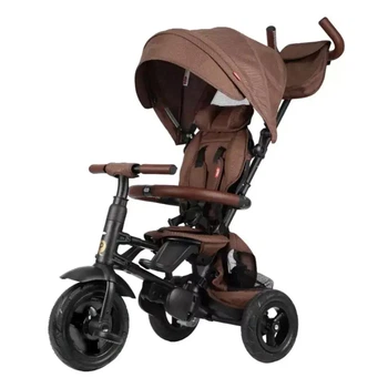 Триколісний складний велосипед Qplay Rito Deluxe Brown