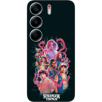 Силиконовый чехол SMTT для Tecno Camon 40 (CM5) с принтом Stranger Things Вместе сила