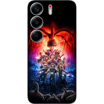 Силиконовый чехол SMTT для Tecno Camon 40 (CM5) с принтом Stranger Things Друзья