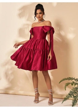 Платье SHEIN M Вишневый sz2402185517239561