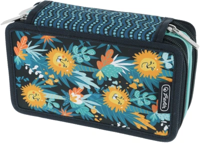 Piórnik z wypełnieniem Herlitz Triple Happy Lions 31 elementów (50043422)