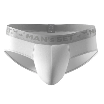 Чоловічі труси сліпи з бавовни, Anatomic Slips, Silver Series, білий 3XL SS190-05
