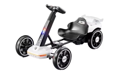 Дитячий електрокар V-18 FORMULA 25 12V з колесами EVA 2×390 Вт пультом Bluetooth музикою та LED-підсвіткою – для дітей, білий