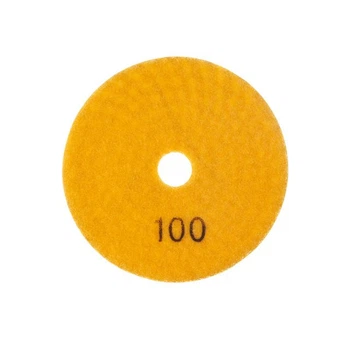 Круг алмазный шлифовальный гибкий на липучке 100 мм P100 INTERTOOL BT-0907
