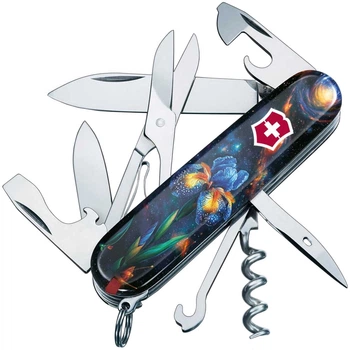 Ніж складаний, мультитул Victorinox Climber Design (91мм, 16 функцій), магіч. квітка 1.3703.3.R2070pk