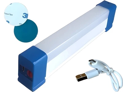 Аккумуляторная LED лампа 20W светильник с магнитами USB зарядка фонарь 20см 3 режима 2000мАч UKC BK-152 1316