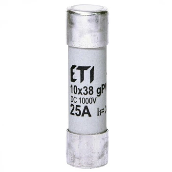 Предохранитель ETI CH 10x38 gPV 25A 1000V (30kA) (2625139) (7154)