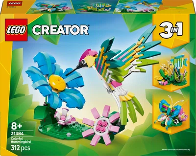 Конструктор LEGO Creator Дикі тварини: барвистий колібрі 312 деталей (31384)
