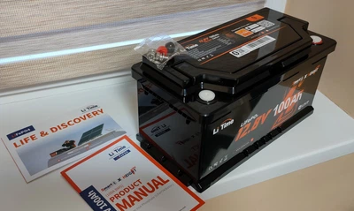 LiTime lifepo4 12v 100ah Акумулятор Smart із Bluetooth 5.0