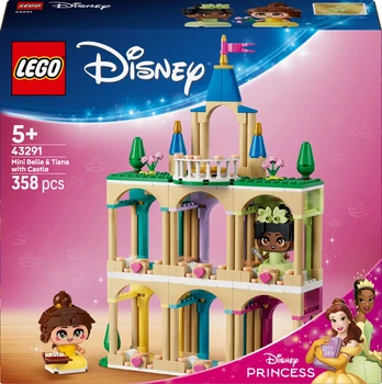 Конструктор LEGO Disney Princess Мини-принцессы Белль и Тиана с замком 358 деталей (43291)