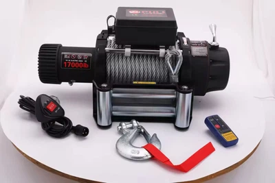 Лебідка евакуаторна 7700 кг 12,24 В, Electrik Winch 17000LB