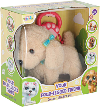 Interaktywny piesek KIK szczeka, chodzi, rusza ogonem na smyczy Pudel (5903039767850)