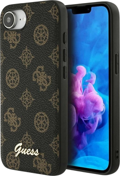 Панель Guess Peony Script with MagSafe для Apple iPhone 16e Black (GUHMPSE4PGPYSK)