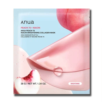 Гідрогелева колагенова маска з персиком та ніацинамідом ANUA Peach 70 Niacin Brightening Collagen Mask, 38g
