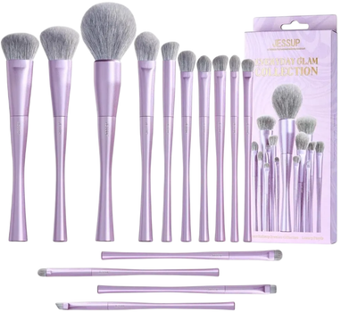 Zestaw pędzli do makijażu Jessup Everyday Glam Collection T512 14 szt (6976074375129)