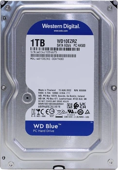 Жорсткий диск Western Digital Blue 1TB 5400rpm 64MB WD10EZRZ 3.5 SATAIII (б/в)