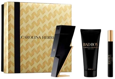 Набір для чоловіків Carolina Herrera Bad Boy Туалетна вода 100 мл + Мініатюра Туалетна вода 10 мл + Гель для душу 100 мл (8411061110119)