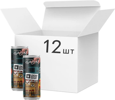 Упаковка пива Underwood Brewery Gaijin червоне нефільтроване 3% 0.33 л x 12 шт (4820224362397)