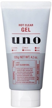 Гель для глибокого очищення Uno Hot Clear Gel з термоефектом для чоловічої шкіри 120 мл (4901872469925)