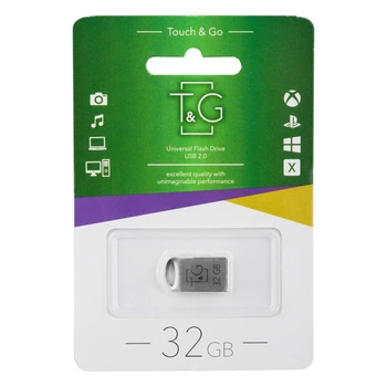 USB флеш-накопичувач T&G 32gb Metal 105 Сталевий