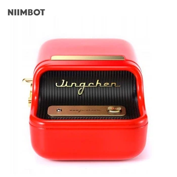 Принтер этикеток стикеров Niimbot B21 Red, термопринтер + рулон этикеток (230 шт)