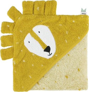 Ręcznik z kapturem Trixie Mr. Lion Żółty 75 x 75 cm (5400858118509)