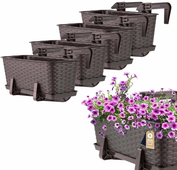 Skrzynka balkonowa z uchwytami Kadax Castro K8200 4 szt