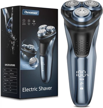 Электробритва мужская (Foil Shaver) IPX7, Влажное/Сухое бритье, Триммер, Дорожная блокировка