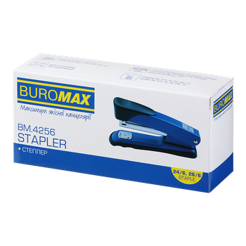 Степлер металлический Buromax №24 на 20 листов черный (BM.4256-01)