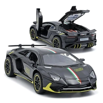Машинка Lamborghini Aventador іграшка моделька металева колекційна 15 см Чорний (8587293)