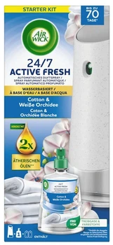 Автоматический спрей-освежитель воздуха Active Fresh Cotton & White Orchidee, 1 шт.