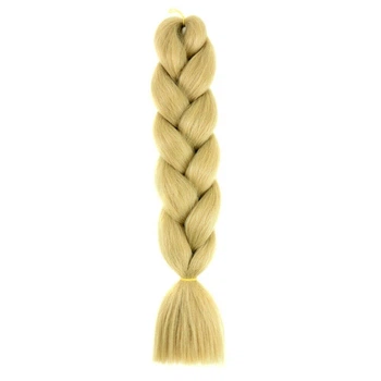 Канекалон Jumbo Braid однотонный холодный беж коса длинна 60 см Вес 100 грам Термостойкий 24#