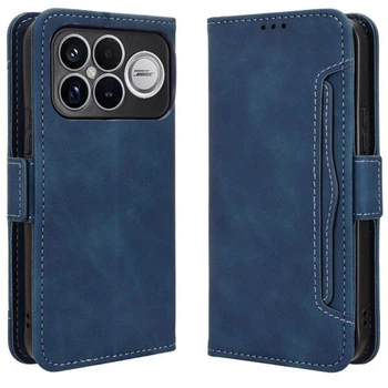 Чехол Deexe Wallet Stand для Xiaomi Poco F8 Ultra - Blue