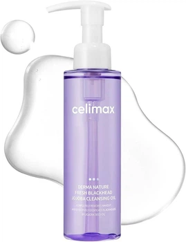 Гідрофільна олія Celimax Derma Nature Fresh Blackhead Jojoba Cleansing Oil для зняття макіяжу 150 мл