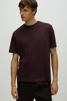 Футболка H&M Regular Fit темно-бордовий 0685816275 M