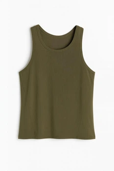 Майка H&M 1256501 хаки M