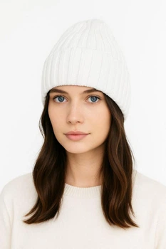 Жіноча тепла в'язана шапка ARTKNIT One size Білий (ak42857)