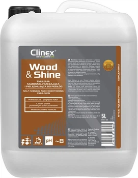Емульсія Clinex Wood&Shine для додання блиску та догляду за підлогою 5 л (5907513275343)