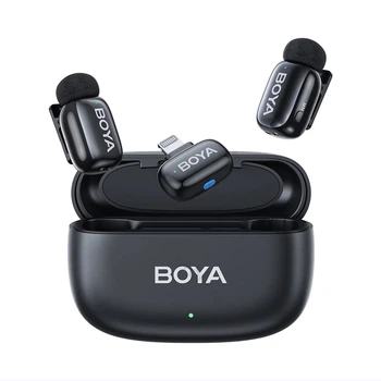 Мікрофон петличний бездротовий BOYA mini-15 (Lightning) black