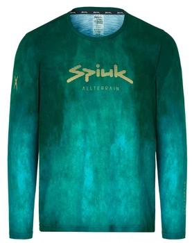 Джерси MTB Spiuk All Terrain дл рукав мужское зеленое с градиентом 3XL