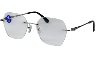 Компьютерные очки Level Gold and Black Square блокирующих синий свет cфутляром та салфеткой