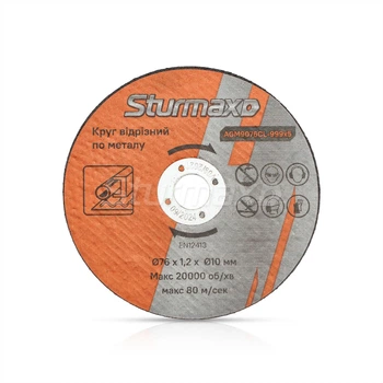 Круг отрезной по металлу 76×1,2x10 мм Sturmax AGM9076CL-999х5